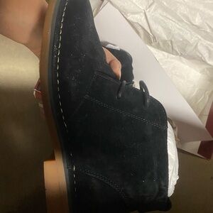 Hush Puppies Black Suede Shoe